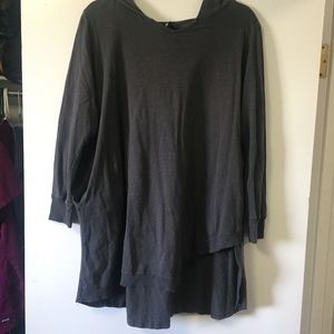 Grey asymmetrical tunic